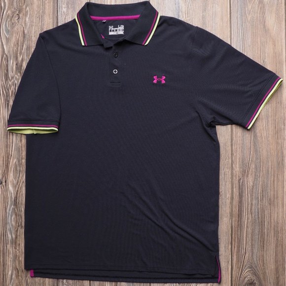 Men's Under Armour Loose Fit Heat Gear Polo - Picture 1 of 6